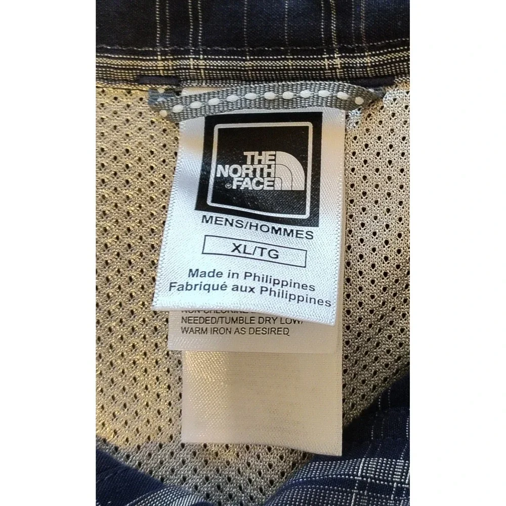 The North Face Mens‎ Plaid Long Sleeve Button Up Shirt XL Pockets LL